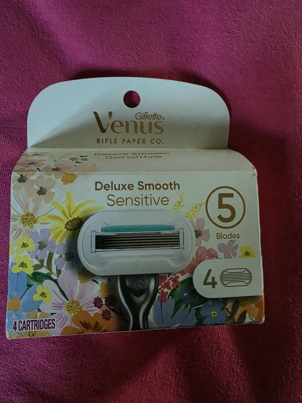 Gillette Venus Deluxe Smooth Sensitive Razor Cartridges - White/Teal